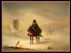 RAFFET Auguste-Two French Hussars on Patrol in Winter-????-Oil on canvas, 45 x 54 cm-The Hermitage, St. Petersburg