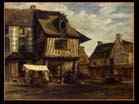 ROUSSEAU_ Théodore_Market-Place in Normandy_1830s_Oil on panel, 30 x 38 cm_The Hermitage, St. Petersburg