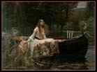 WATERHOUSE John William_English painter (b. 1849, Roma, d. 1917, London)_The Lady of Shalott_1888_Oil on canvas, 153 x 200 cm_Tate Gallery, London