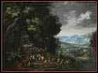 HARTMANN Johannes Jakob_Bohemian painter (b. ca. 1680, Kuttenberg, d. ca. 1731, Praha)_Landscape with St John the Baptist Preaching_????_Oil on copper, 88 x 121 cm_Private collection
