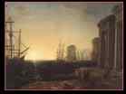CLAUDE LORRAIN | Harbour Scene at Sunset | 1643 | Oil on canvas, 74 x 99 cm | Royal Collection, Windsor