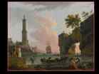 VERNET Claude-Joseph | French painter (b. 1714, Avignon, d. 1789, Paris) | Mediterranean Harbour at Sunset | 1788 | Oil on canvas, 87 x 114 cm | Private collection