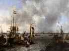 BACKHUYSEN Ludolf | Dutch painter (b. 1631, Emden, d. 1708, Amsterdam) | View of Amsterdam with Ships on the | 1866 | Oil on canvas, 128 x 221 cm | Musée du Louvre, Paris