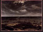 FRIEDRICH Caspar David | (b. 1774, Greifswald, d. 1840, Dresden) | Seashore with Shipwreck by Moonlight | 1825-30 | Oil on canvas, 77 x 97 cm | Nationalgalerie, Berlin